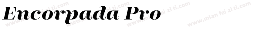 Encorpada Pro字体转换